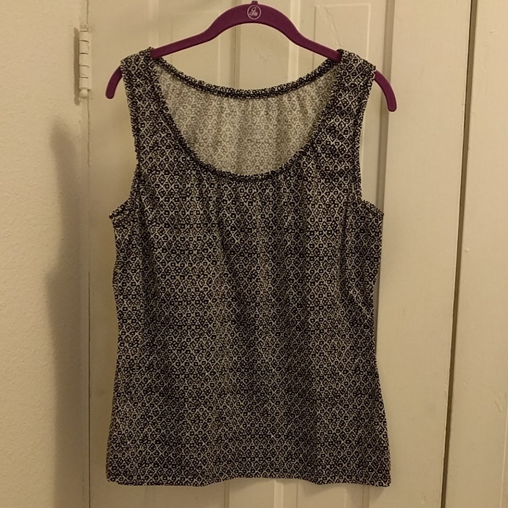 Black and White Patterned Tank